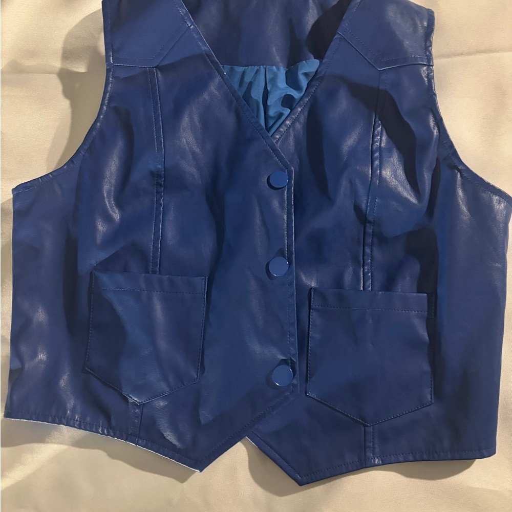 Women Blue Vest